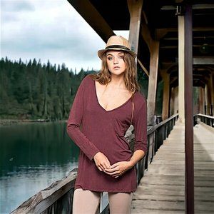 YES80 POL Soft Jersey Long Sleeve Tee